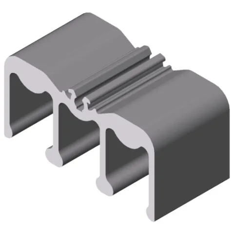 Sliding-Door Guide Profile 8 40x20, Top, natural