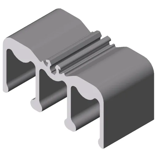 Sliding-Door Guide Profile 8 40x20, Top, natural