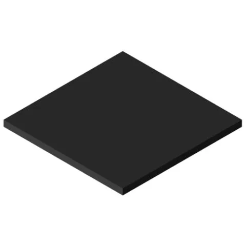 Plastic 10mm, black, similar to RAL 9017