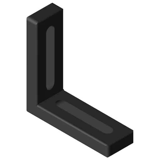 Bracket 60x60x20 Zn, black