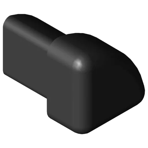 Cap for Protective Profile 8 R16-90°, black