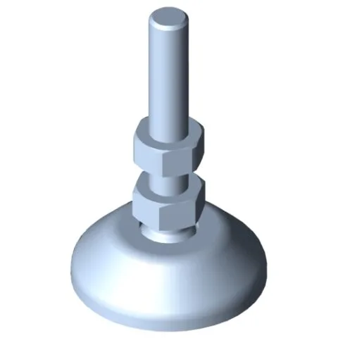 Knuckle Foot D40, M8x60, stainless