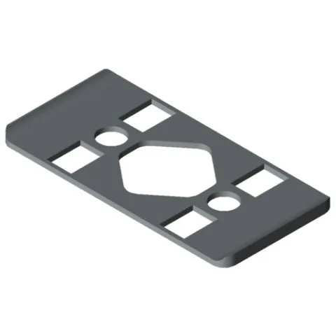 Radius Seal 6 60x30 R30, grey similar to RAL 7042