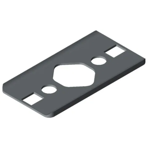 Radius Seal 8 80x40 R80, grey similar to RAL 7042