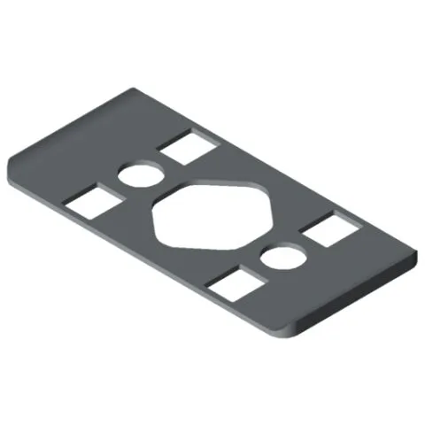 Radius Seal 8 80x40 R40, grey similar to RAL 7042