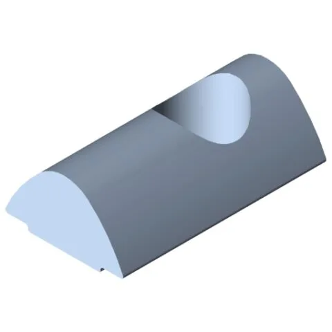 T-Slot Nut V 8 St M8, bright zinc-plated