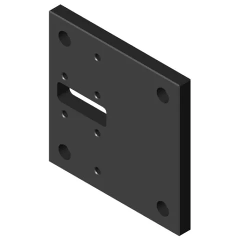 Connecting Plate 160x160 U80R50, black