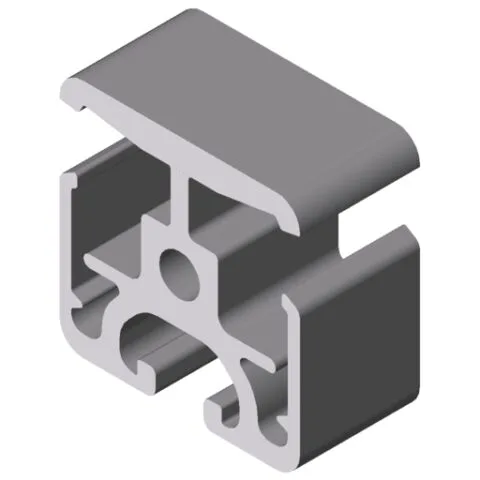 Clamp Profile 8 40x40-180° light, natural