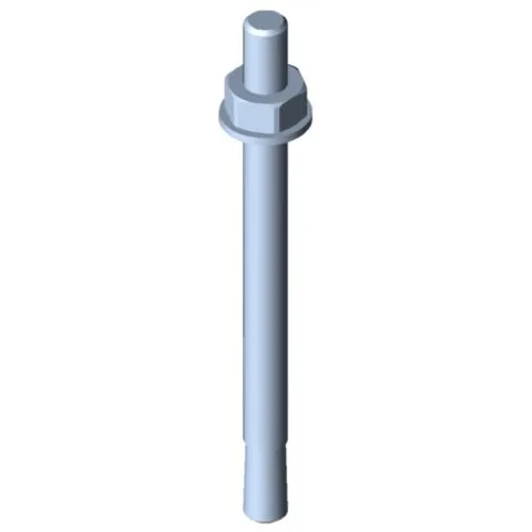 Floor-Fastening Set M10x135, bright zinc-plated
