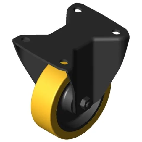 Castor D125 fixed, heavy-duty