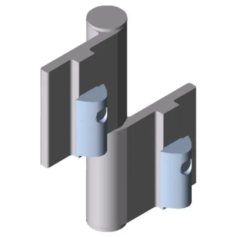 Hinge 8 Al PP0, light duty