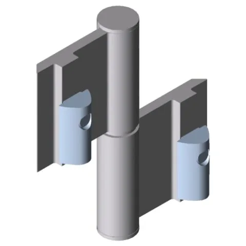 Hinge 8 Al PP4, light duty