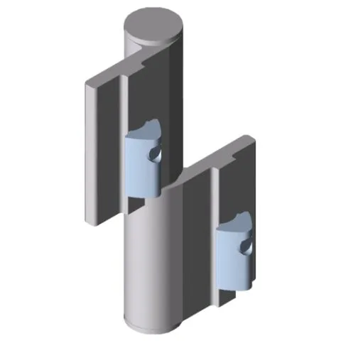Hinge 6 Al PP0, light duty