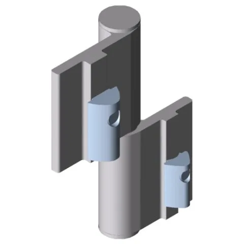 Hinge 6/8 Al PP0, light duty