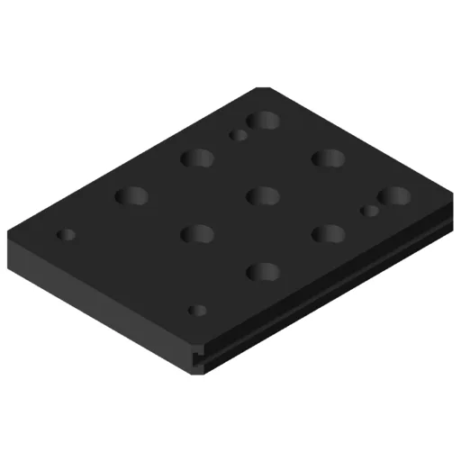 Castor Adapter Plate 8 M10-105x80