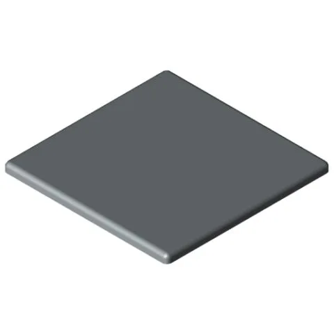 Cap X 8 40x40, grey similar to RAL 7042
