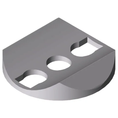 Adapter 8 D40/D40, white aluminium, similar to RAL 9006