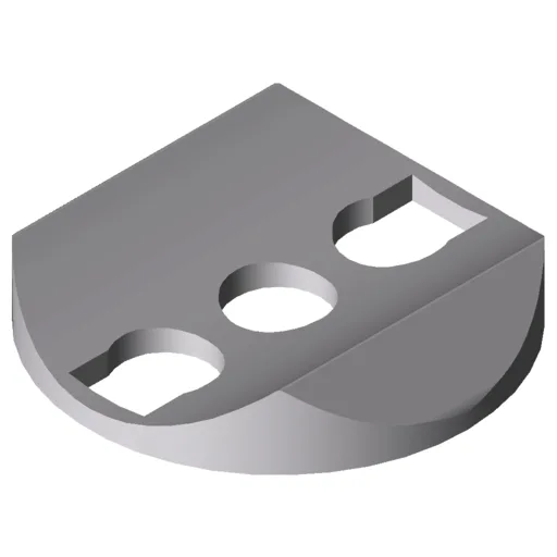 Adapter 8 D40/D40, white aluminium, similar to RAL 9006