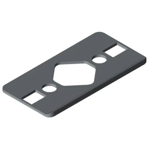 Radius Seal 6 60x30 1R60, grey similar to RAL 7042