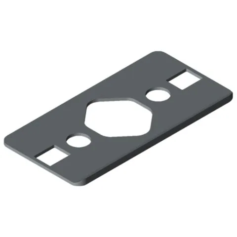 Radius Seal 8 80x40 1R80, grey similar to RAL 7042