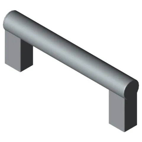 Handle X 160 PA, grey similar to RAL 7042