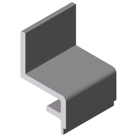 Panel-Clamping Strip 8 Al, natural