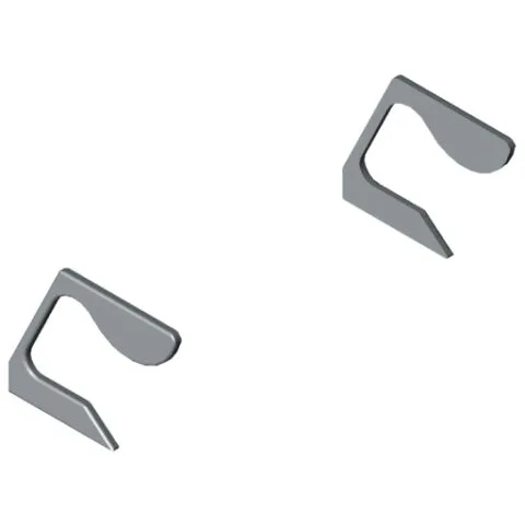 Grip Rail Cap Set X, grey similar to RAL 7042