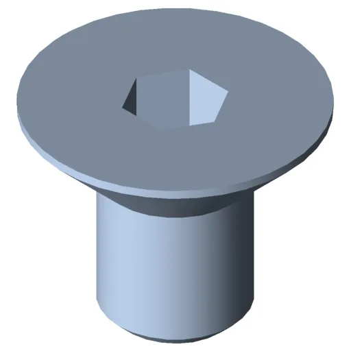 Countersunk Screw DIN 7991 M5x8, bright zinc-plated