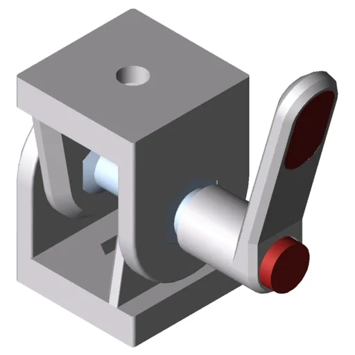 Hinge X 8 40x40, heavy-duty with Clamp Lever