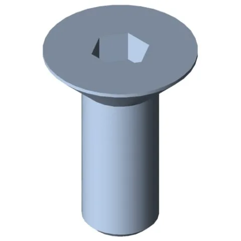 Countersunk Screw DIN 7991 M6x16, bright zinc-plated