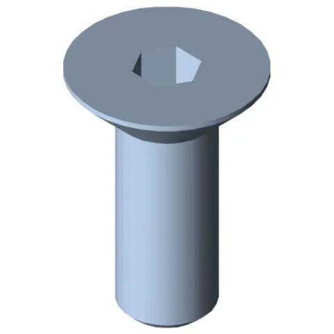 Countersunk Screw DIN 7991 M5x14, bright zinc-plated