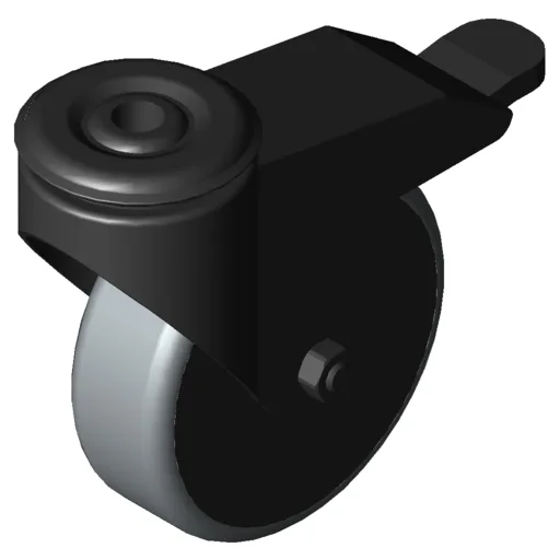 Castor D100 swivel with double-brake