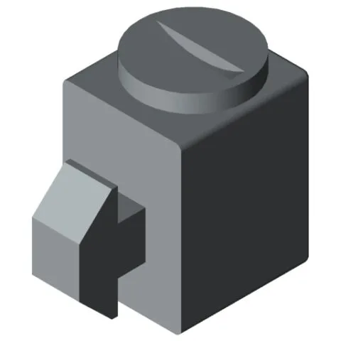 Quick Multiblock 8 with Slotted Pin Zn, grey