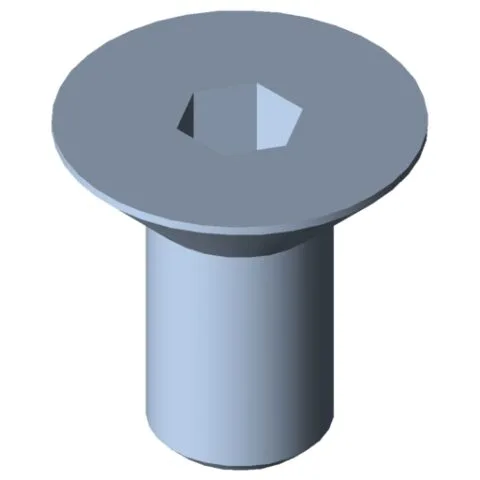 Countersunk Screw DIN 7991 M10x20, bright zinc-plated