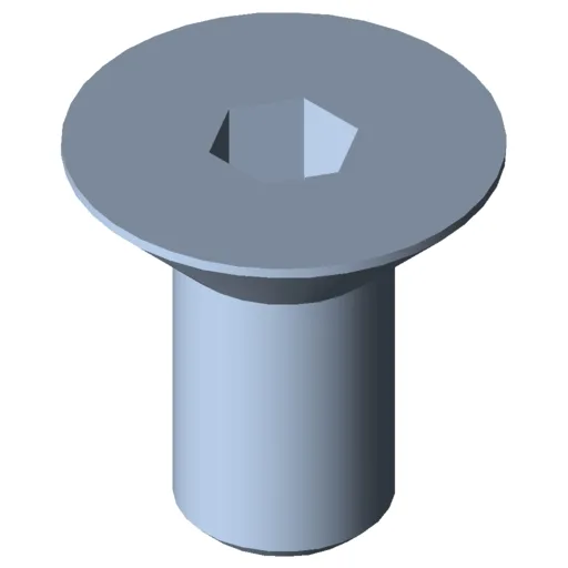 Countersunk Screw DIN 7991 M10x20, bright zinc-plated