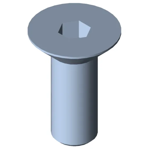 Countersunk Screw DIN 7991 M8x22, bright zinc-plated