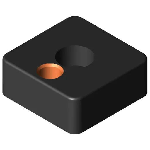 Base Plate 8 40x40, M10, black