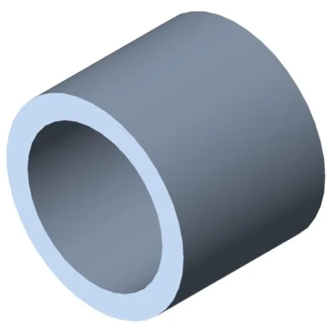 Tube D25x3 St, bright zinc-plated