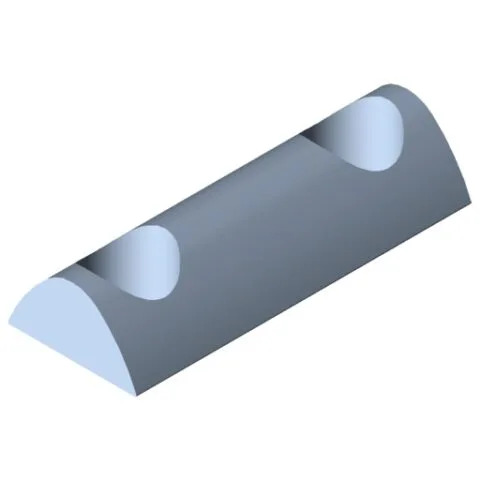 T-Slot Nut 8 St 2xM8-36, bright zinc-plated