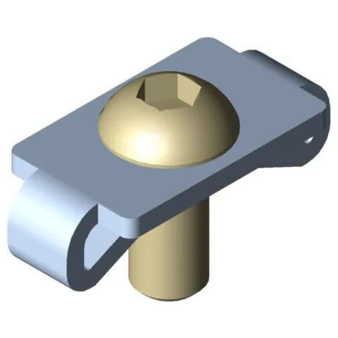 Standard-Fastening Set 6 ESD, bright zinc-plated