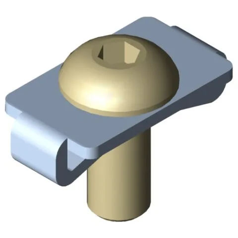 Standard-Fastening Set 5 ESD, bright zinc-plated