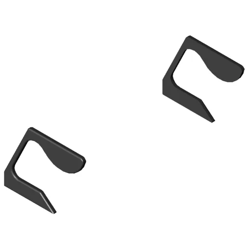 Grip Rail Cap Set X, black