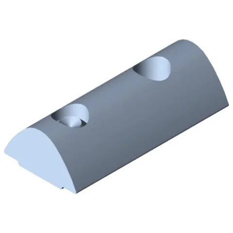 T-Slot Nut F 8 St M5, bright zinc-plated