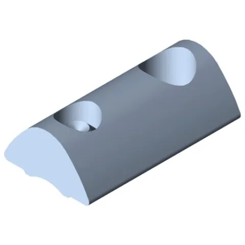 T-Slot Nut F 6 St M6, bright zinc-plated