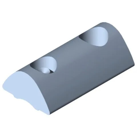 T-Slot Nut F 6 St M5, bright zinc-plated
