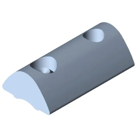 T-Slot Nut F 6 St M4, bright zinc-plated