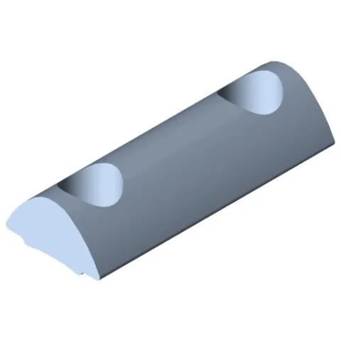 T-Slot Nut 5 St 2xM4-20, bright zinc-plated