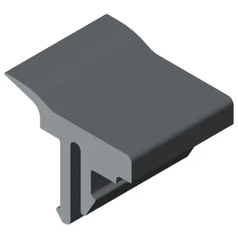 Panel-Clamping Strip 8 8-10mm, grey similar to RAL 7042