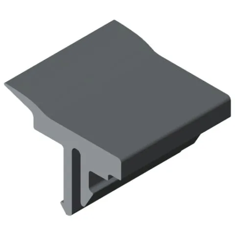 Panel-Clamping Strip 6 2-4mm, grey similar to RAL 7042