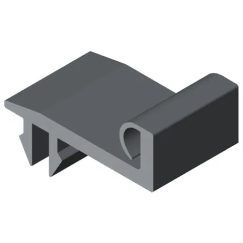 Door Stop Seal 8 40, grey similar to RAL 7042